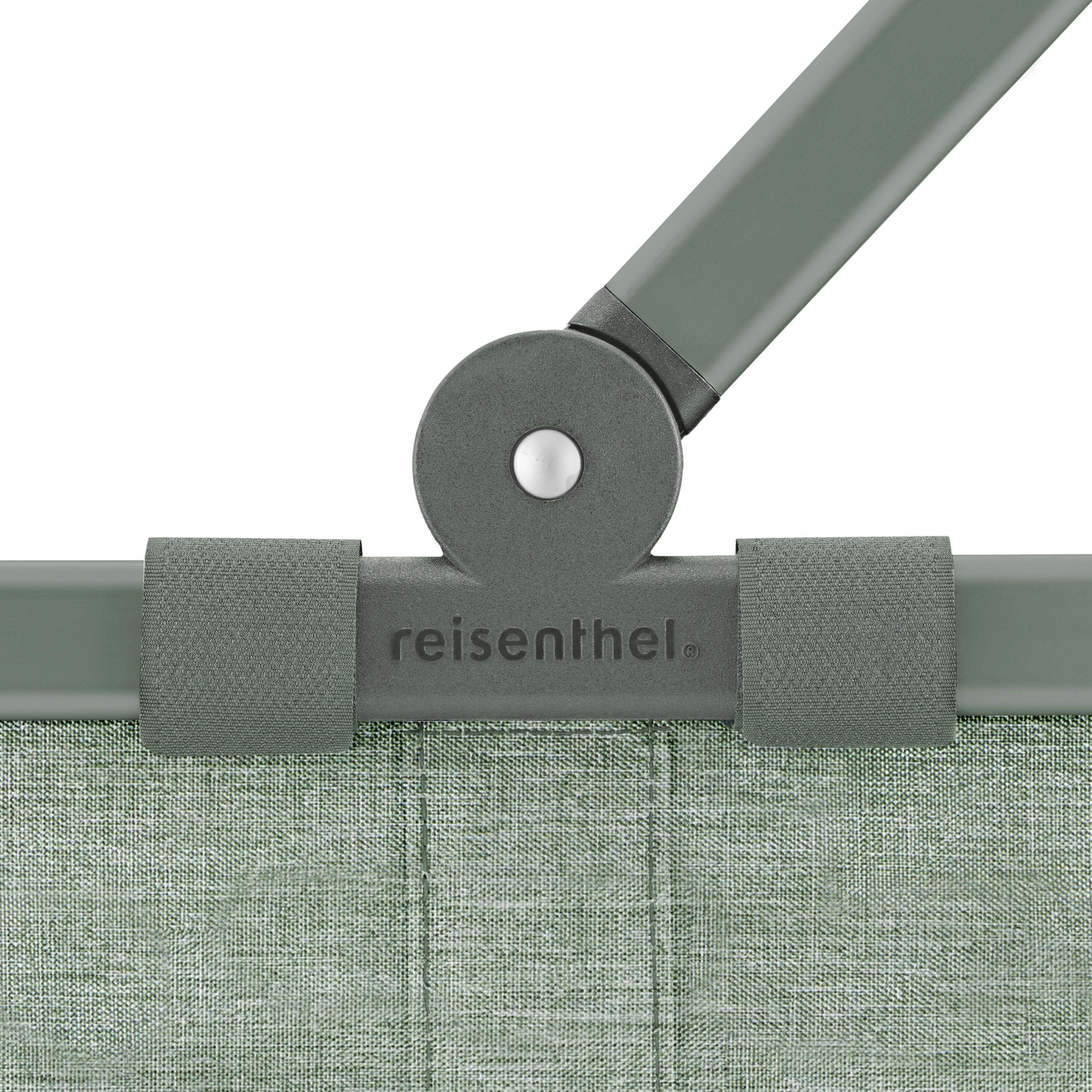 EINKAUFSKORB 22 L  - Jadegrün/Schwarz, Basics, Textil (49/29/28cm) - Reisenthel
