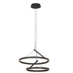 LED-HÄNGELEUCHTE Aero 60/150 cm  - Schwarz, Design, Metall (60/150cm) - Dieter Knoll