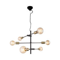 PENDELLEUCHTE Josefine 55/55/79 cm  - Schwarz, Design, Metall (55/55/79cm) - Nordlux