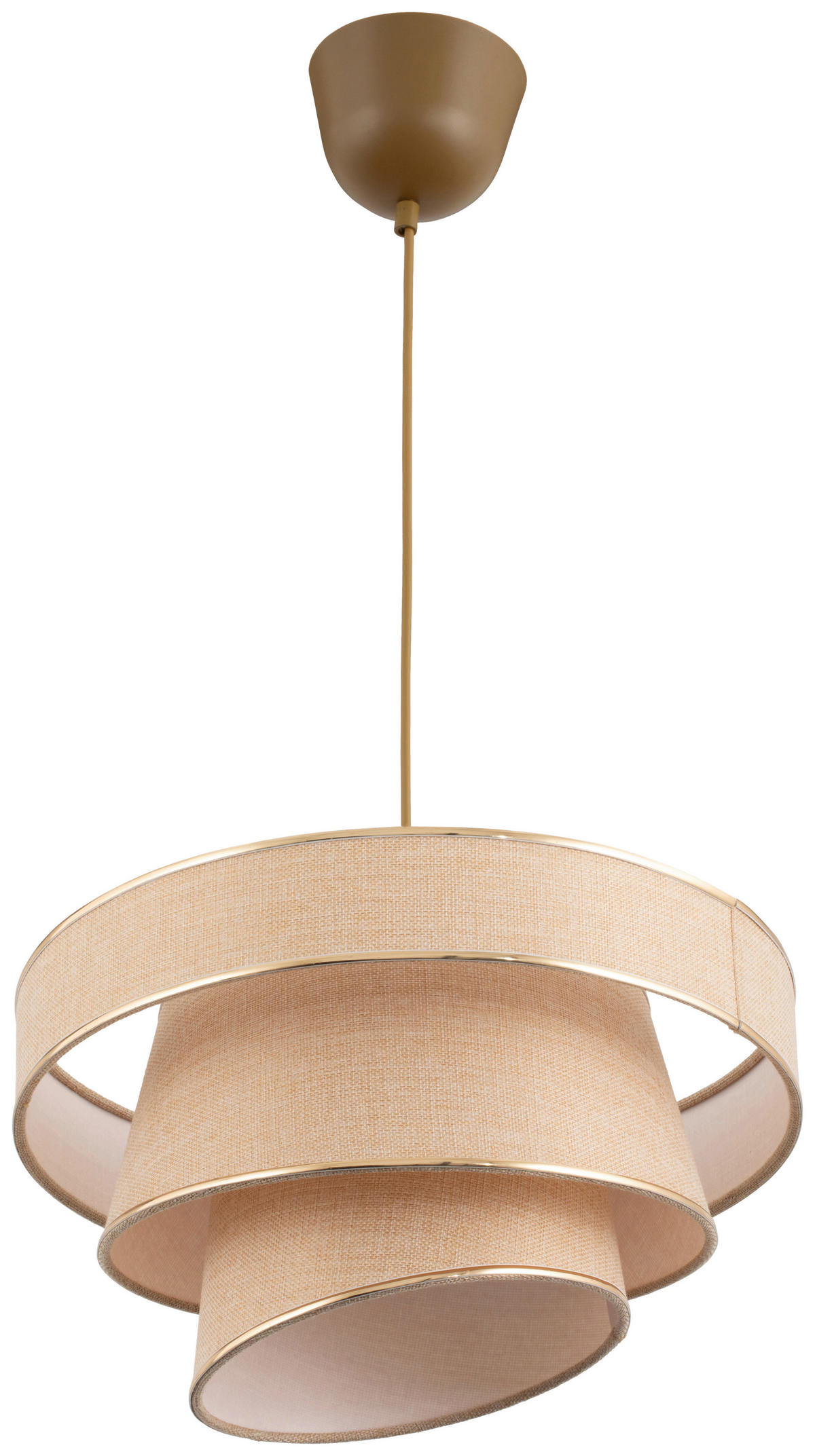 HÄNGELEUCHTE 40/125 cm   - Creme, Trend, Kunststoff/Textil (40/125cm) - Novel