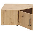 AUFSATZSCHRANK 101/35/79 cm  - Schwarz/Eiche Artisan, MODERN, Holzwerkstoff/Kunststoff (101/35/79cm) - Carryhome