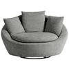 SESSEL in Chenille, Webstoff Dunkelgrau  - Dunkelgrau/Silberfarben, Modern, Kunststoff/Textil (130/80/112cm) - Trendmanufaktur