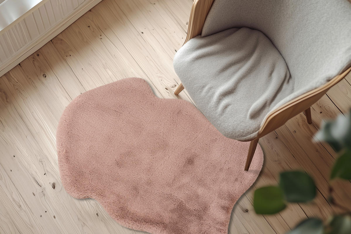 FELLTEPPICH 60/90 cm My Infinity Pink  - Pink, Design, Textil (60/90cm) - Obsession