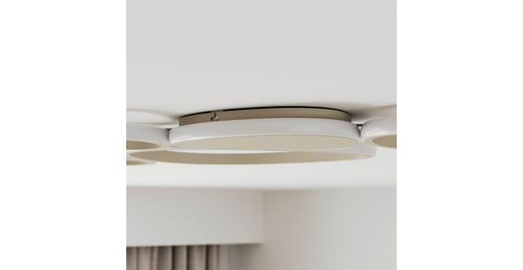 LED-DECKENLEUCHTE Acrux 90,5/52/4 cm  - Sandfarben, Design, Kunststoff/Metall (90,5/52/4cm) - Novel