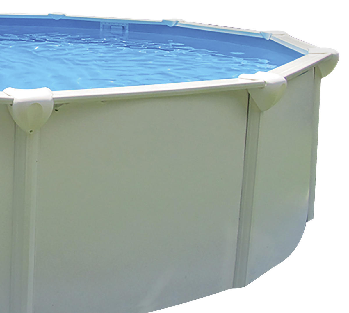 POOL-SET 01754 STEELY SUPREME 550/132 cm  - Blau/Weiß, MODERN, Kunststoff/Metall (550/132cm)