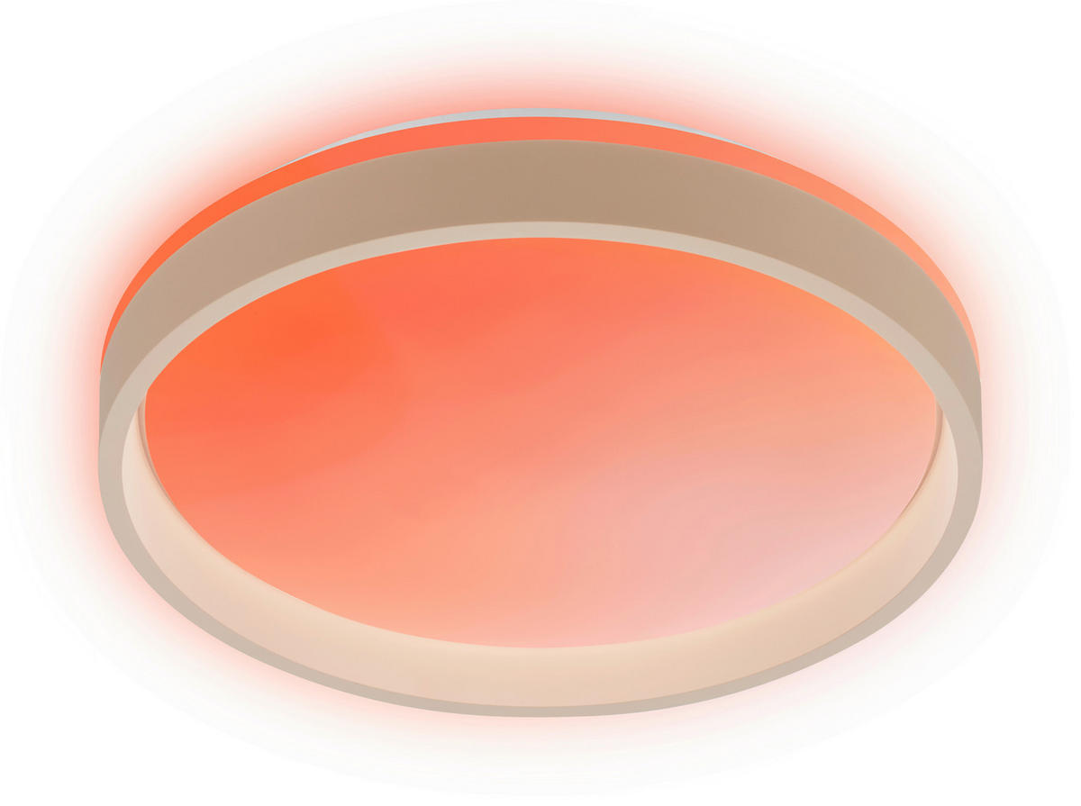 LED-DECKENLEUCHTE Aurie Glow 39/8 cm   - Beige, KONVENTIONELL, Kunststoff (39/8cm) - Briloner