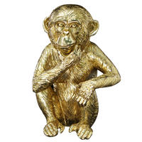 DEKOTIER - Goldfarben, Lifestyle, Kunststoff (14/20,5/11cm) - Ambia Home