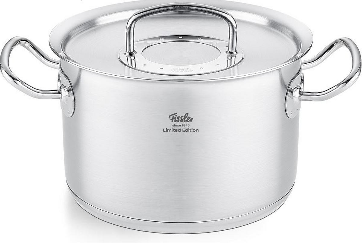 KOCHTOPFSET Original-Profi Collection® 5-teilig  - Edelstahlfarben, Basics, Metall - Fissler