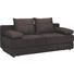 SCHLAFSOFA Webstoff Braun, Schwarz - Schwarz/Braun, KONVENTIONELL, Kunststoff/Textil (208/80/100cm) - CARRYHOME