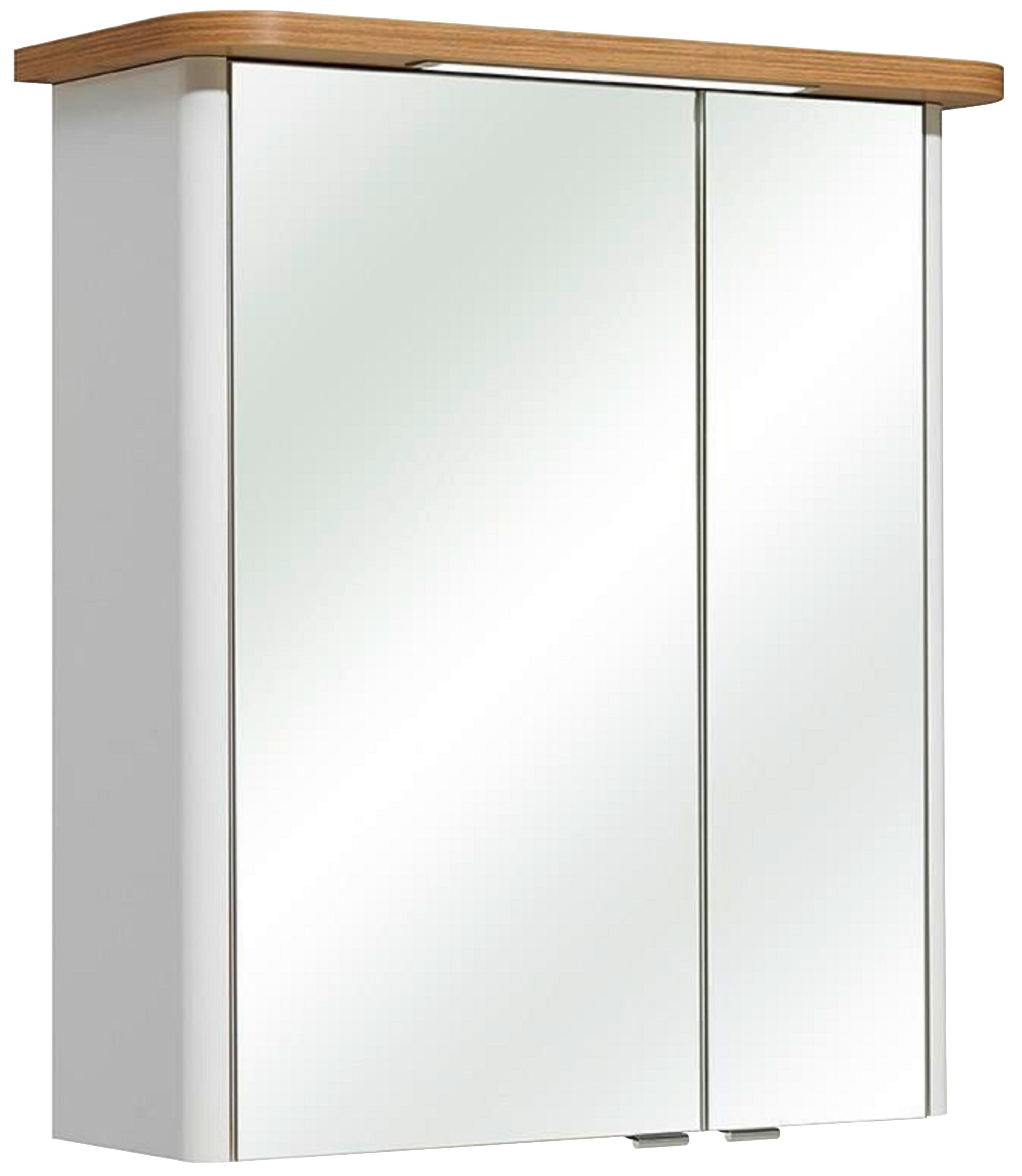 SPIEGELSCHRANK 65/72/20 cm  - Chromfarben/Weiß, KONVENTIONELL, Glas/Holzwerkstoff (65/72/20cm) - Xora
