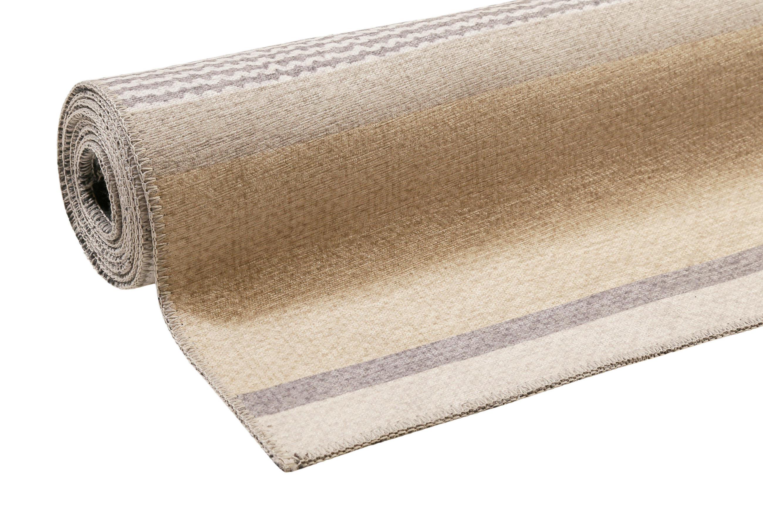 Thumbnail - Esprit Flachwebeteppich Ben, Orange, Taupe, Sand, Textil, Streifen, rechteckig, 120x170 cm, Textiles Vertrauen - Oeko-Te...