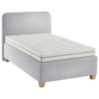 POLSTERBETT 120/200 cm  in Ecru  - Ecru/Weiss, Konventionell, Holz/Textil (120/200cm) - Beldomo - Sleep