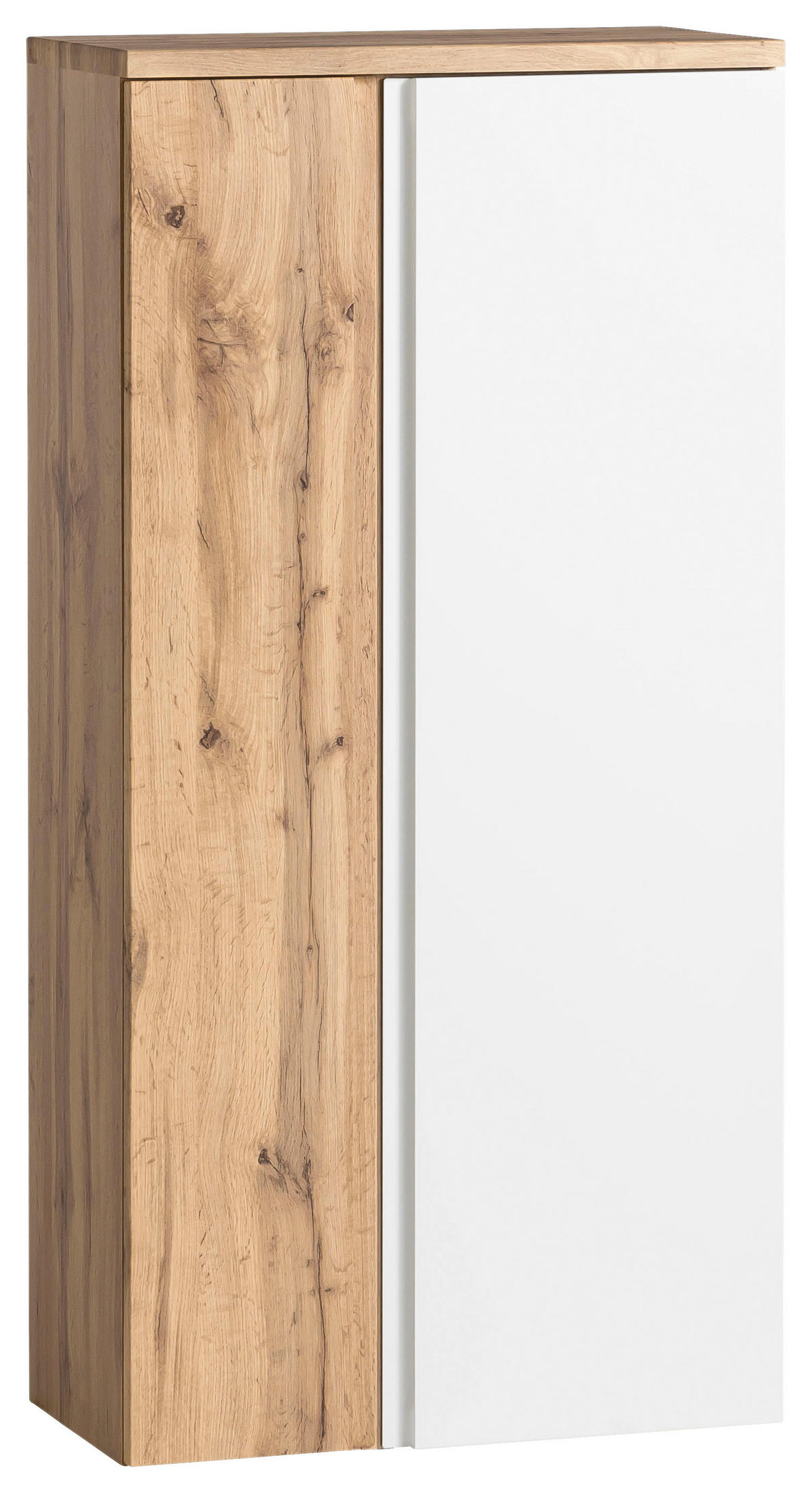 MIDISCHRANK 65/130/35 cm  - Eiche Wotan/Weiß, MODERN, Holzwerkstoff (65/130/35cm) - Held