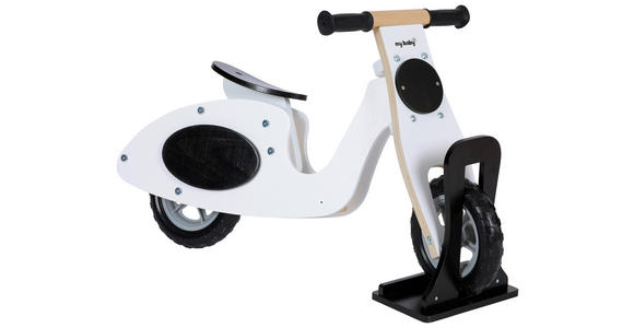 LAUFRAD  - Schwarz/Weiß, Basics, Holz/Holzwerkstoff (78/33/48cm) - My Baby Lou