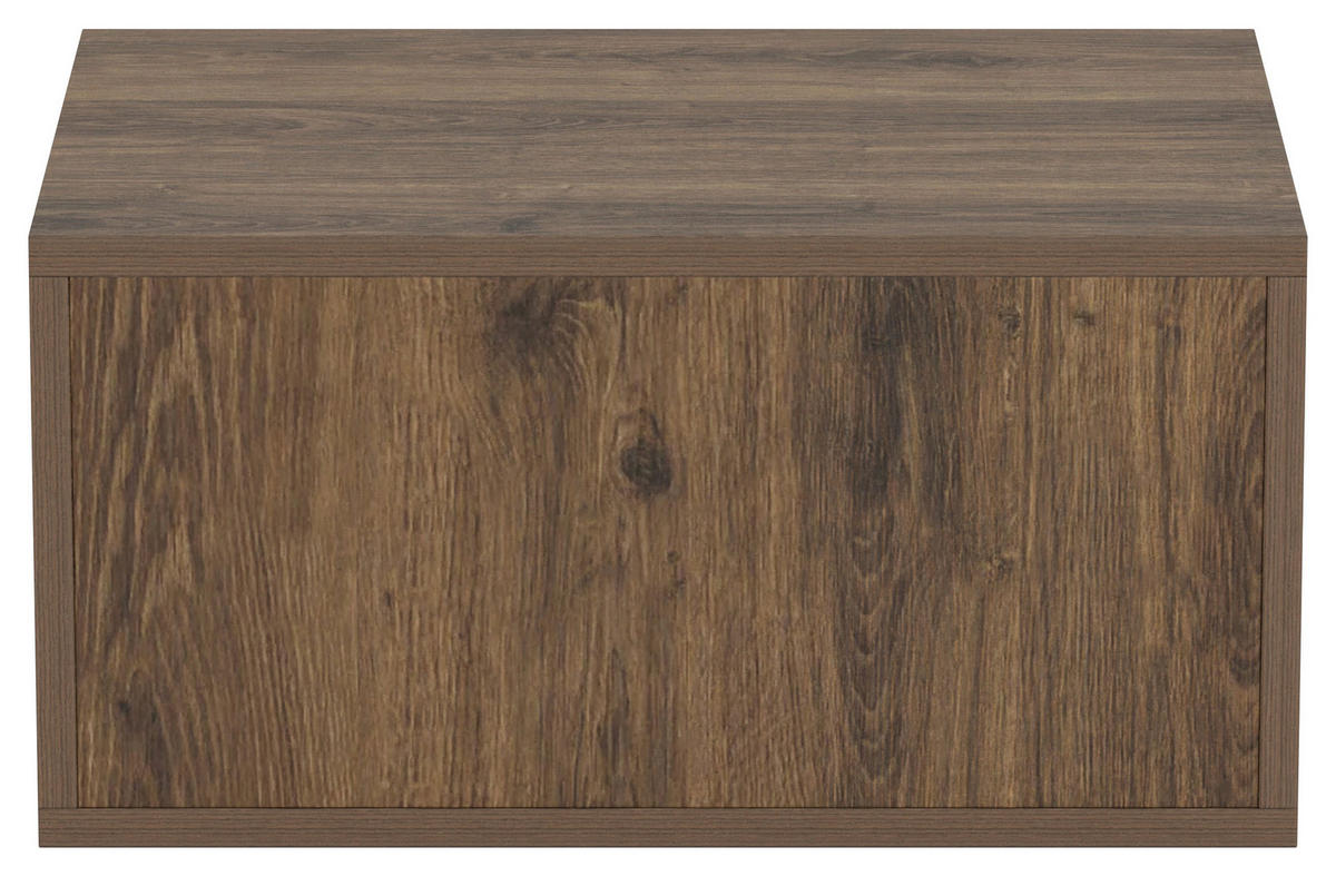 NACHTSCHRANK 46/23/30 cm  - Eiche dunkel, MODERN, Holzwerkstoff (46/23/30cm) - VanDerken