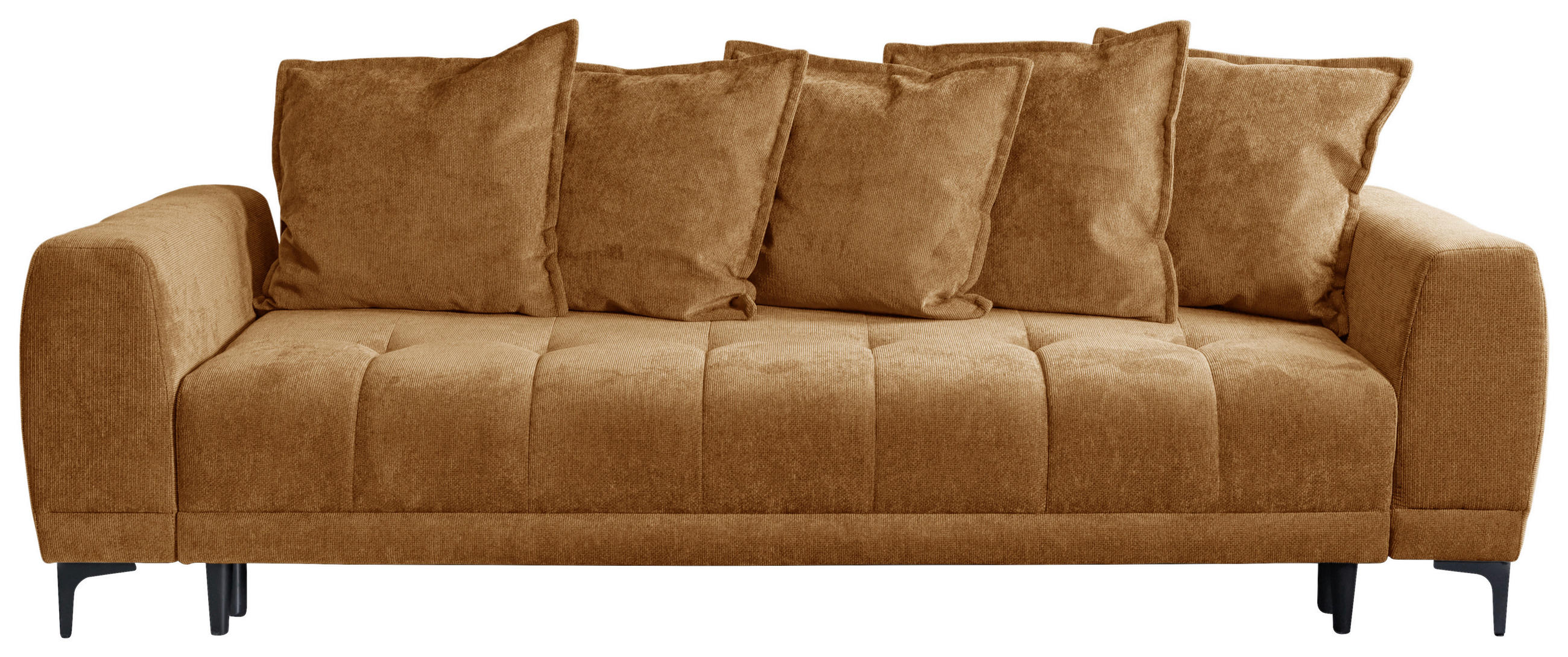 SCHLAFSOFA  mit Bettkasten erhältlich, Bettfunktion erhältlich Struktur Hellbraun  - Hellbraun/Schwarz, Design, Holz/Textil (247/94/90cm) - MID.YOU