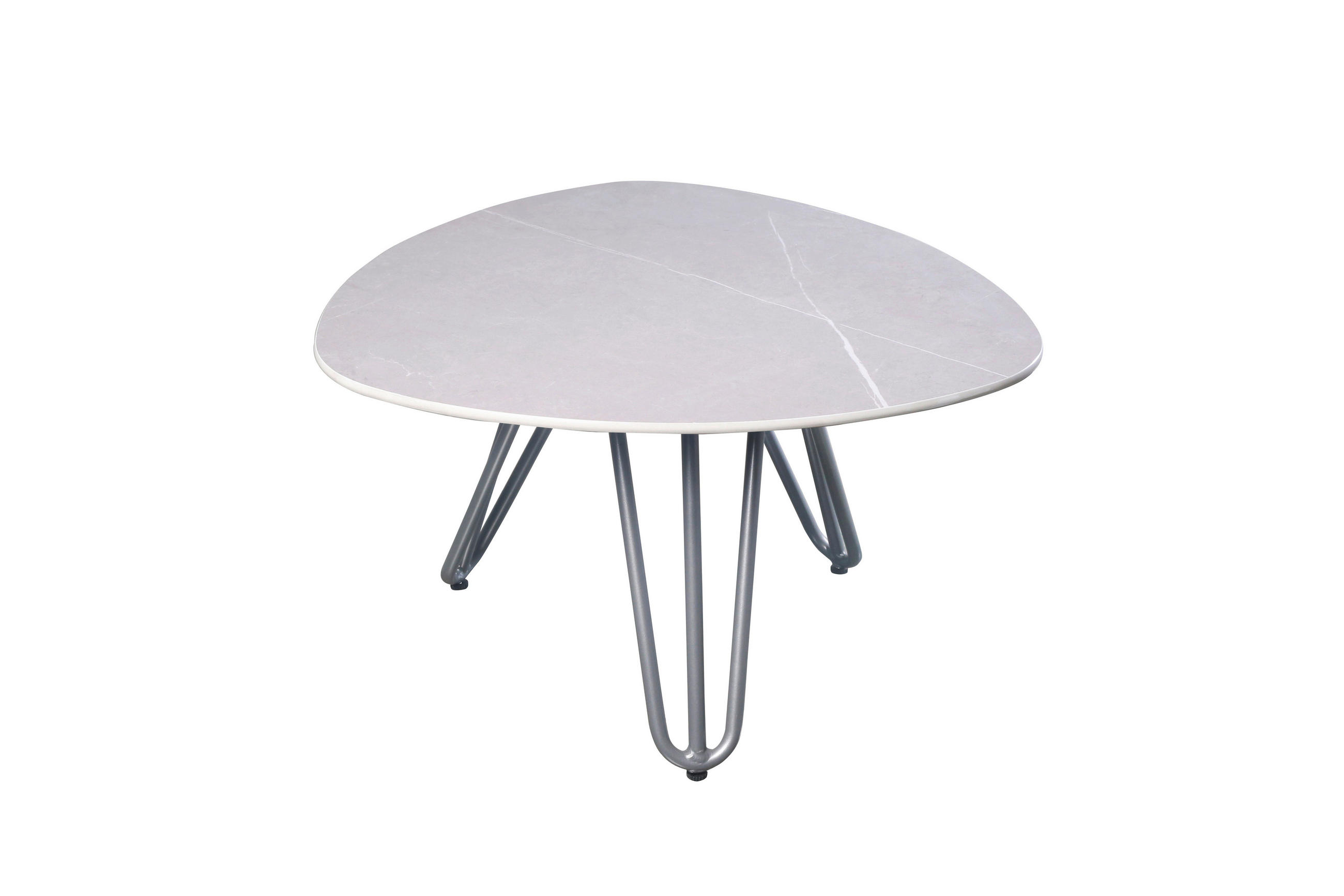 LOUNGETISCH 68/68/39 cm Metall  - Grau, MODERN, Metall (68/68/39cm) - Gardenson