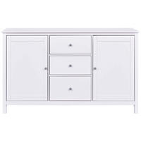 KOMODA   160/96/39,5 cm   bijela  - bijela/srebrne boje, Design, metal/drvo (160/96/39,5cm) - Livetastic