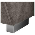 ECKSOFA Taupe Chenille Rückenkissen, Bettkasten, Schlaffunktion, Rücken echt, Armteilverstellung, Liegefläche im Originalstoff  - Taupe/Silberfarben, KONVENTIONELL, Holz/Textil (187/293cm) - Carryhome