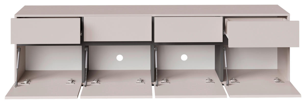 NIZKA OMARICA kašmir  - črna/kašmir, Design, leseni material (200/52,8/40cm) - Xora