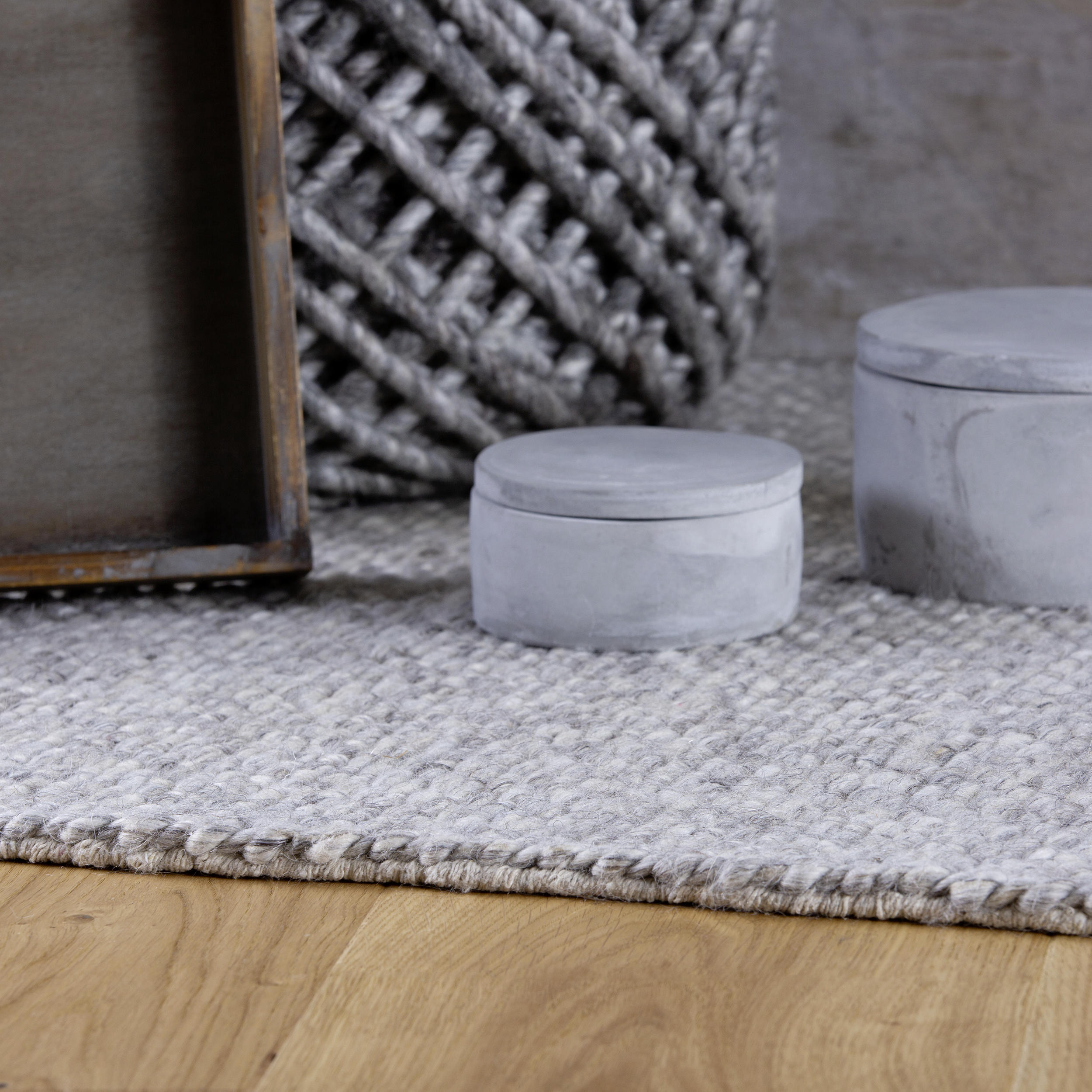 WEBTEPPICH 120/170 cm  - Grau, Design, Textil (120/170cm) - Linea Natura