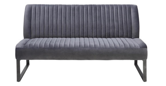 SITZBANK 160/88/67 cm  in Grau, Schwarz  - Schwarz/Grau, Trend, Textil/Metall (160/88/67cm) - Ambia Home
