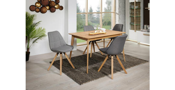 ESSTISCH in Holz 120/80/76 cm - Eichefarben, Design, Holz (120/80/76cm) - Carryhome