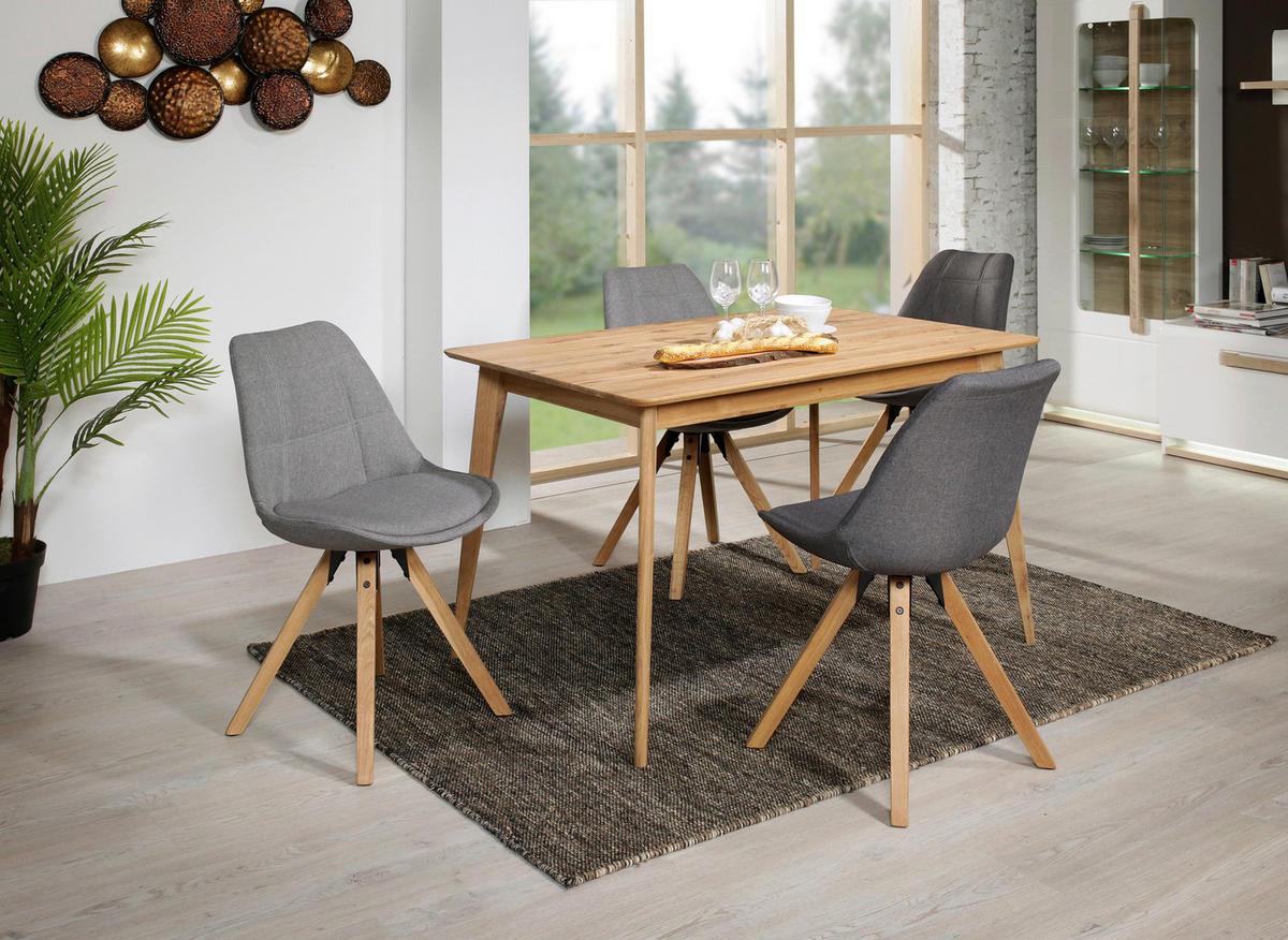 ÉTKEZŐASZTAL - tölgyfa színű, Design, fa (120/80/76cm) - Carryhome