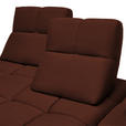 ECKSOFA in Struktur Rostfarben  313/233 cm  - Rostfarben/Schwarz, Design, Kunststoff/Textil (313/233cm) - Emilio Belluti
