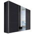 SCHWEBETÜRENSCHRANK 2-türig Graphitfarben - Graphitfarben/Alufarben, Design, Glas/Holzwerkstoff (300/236/68cm) - Hom`in