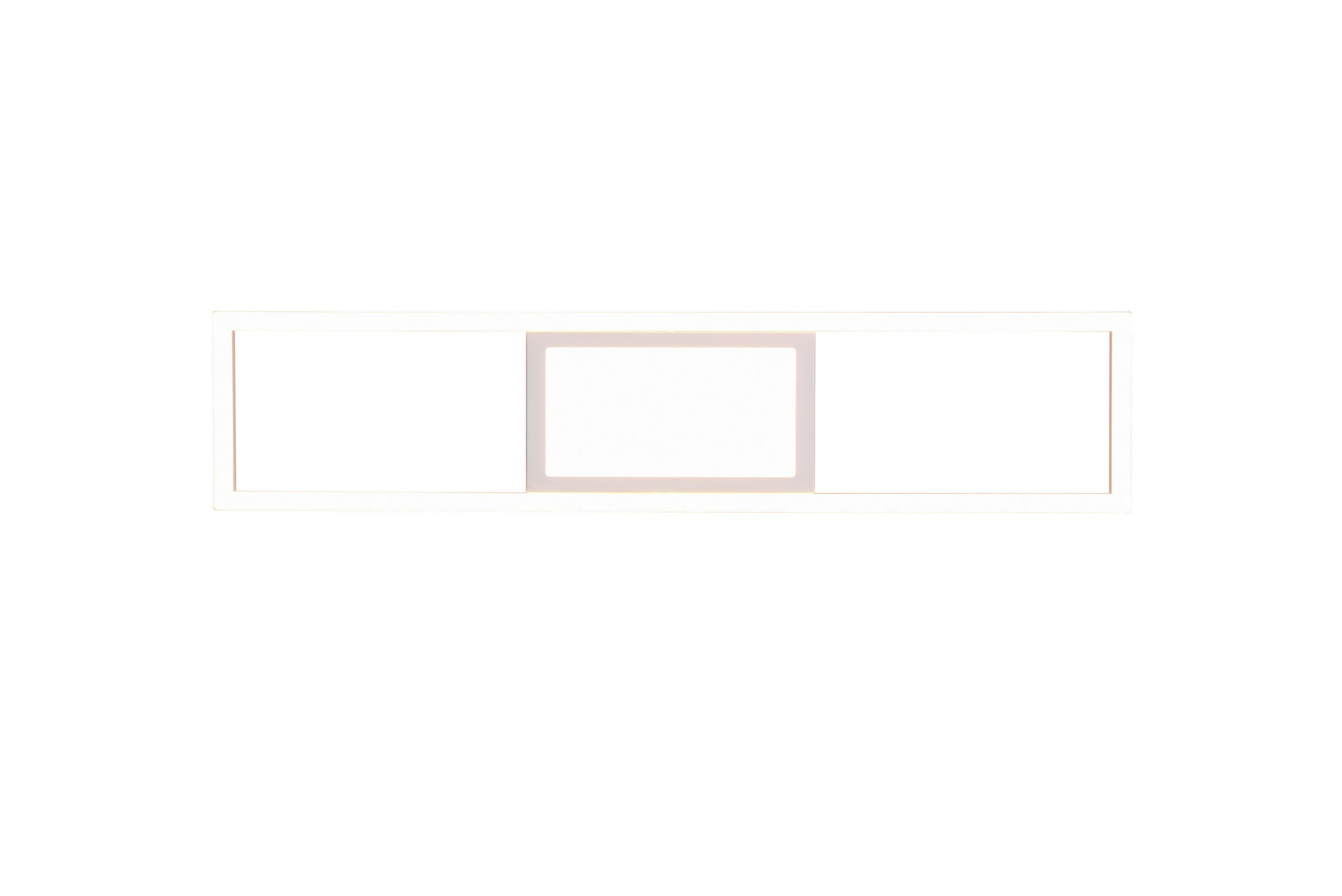 LED-DECKENLEUCHTE     - Weiss, Design, Metall (60/6/13cm)