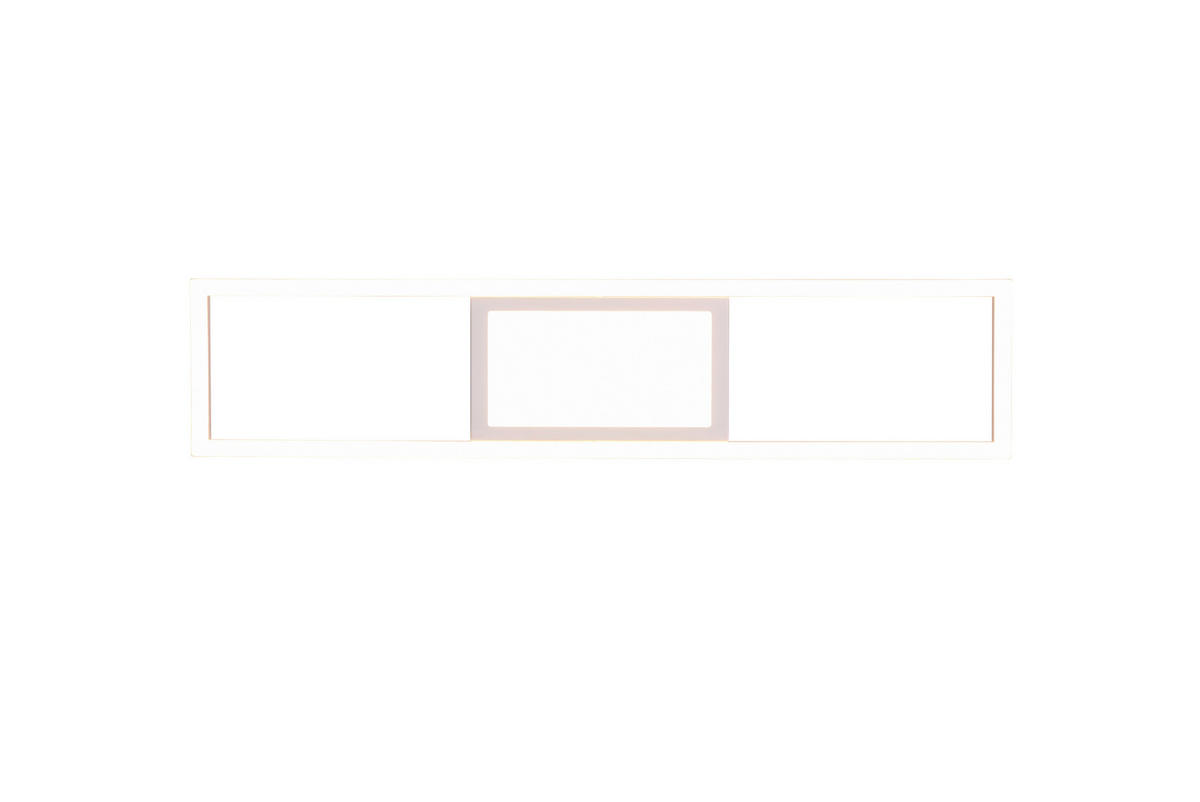 LED-DECKENLEUCHTE     - Weiss, Design, Metall (60/6/13cm)