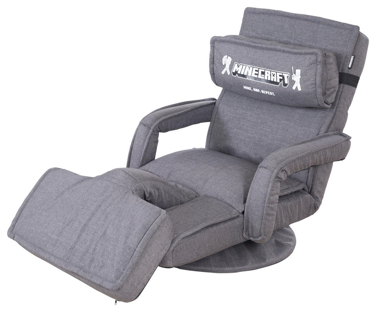LOUNGESESSEL - Grau, MODERN, Textil/Metall (62/80/60cm) - Minecraft
