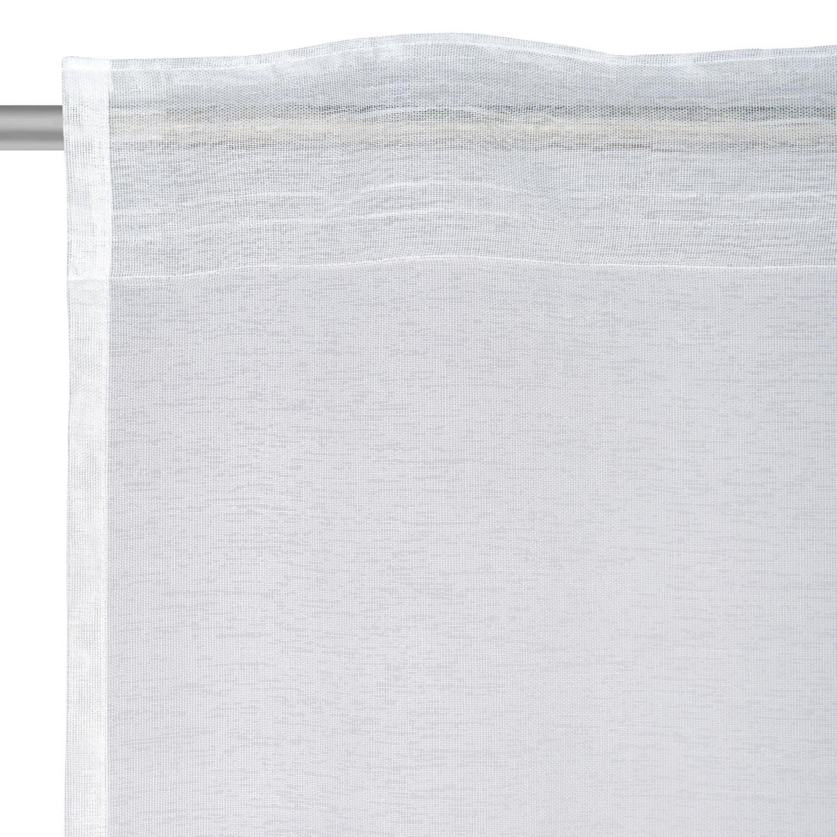 HOTOVÝ ZÁVĚS, průhledné, 140/245 cm - bílá, Basics, textil (140/245cm) - Esposa