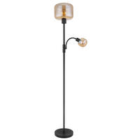 STOJEČA SVETILKA  Giuseppe      25/165 cm       - črna, Design, kovina/steklo (25/165cm) - Globo