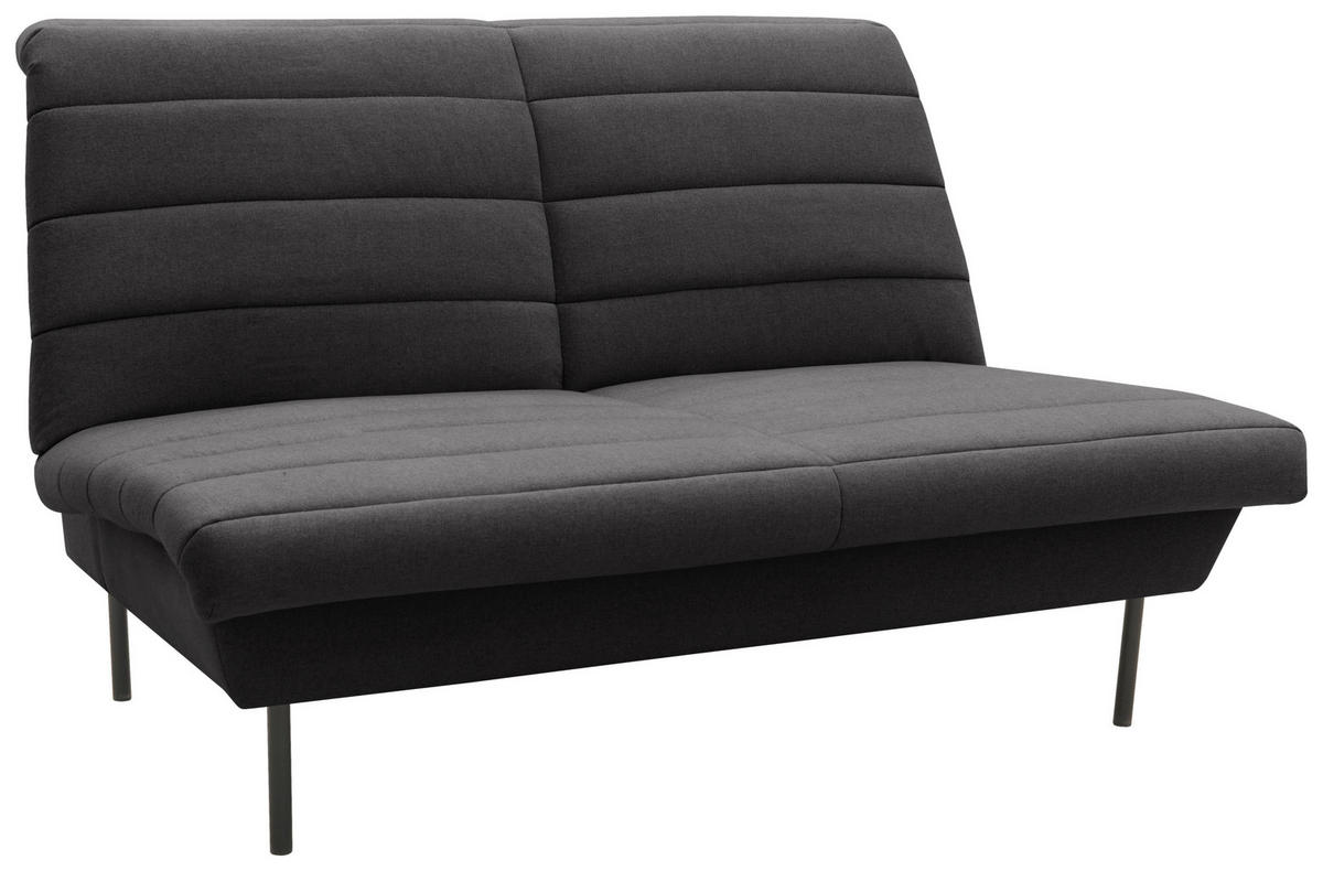 2-SITZER-SOFA in Anthrazit  - Anthrazit/Schwarz, Design, Textil/Metall (145/92/103cm) - LOOKS by W.Joop