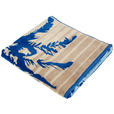 STRANDTUCH GRADO Blau, Beige 90/180 cm  - Blau/Beige, KONVENTIONELL, Textil (90/180cm) - Esposa