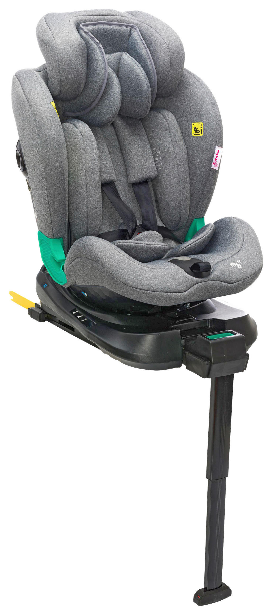 KINDERAUTOSITZ FREEWAY FIX  - Grau, Basics, Kunststoff/Textil (48/50/86cm) - Jimmylee