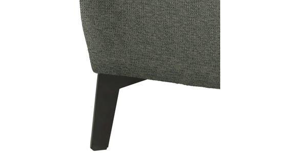 ECKSOFA  in Flachgewebe Dunkelgrün  190/285 cm  - Dunkelgrün/Schwarz, Design, Textil/Metall (190/285cm) - Johann Jakob