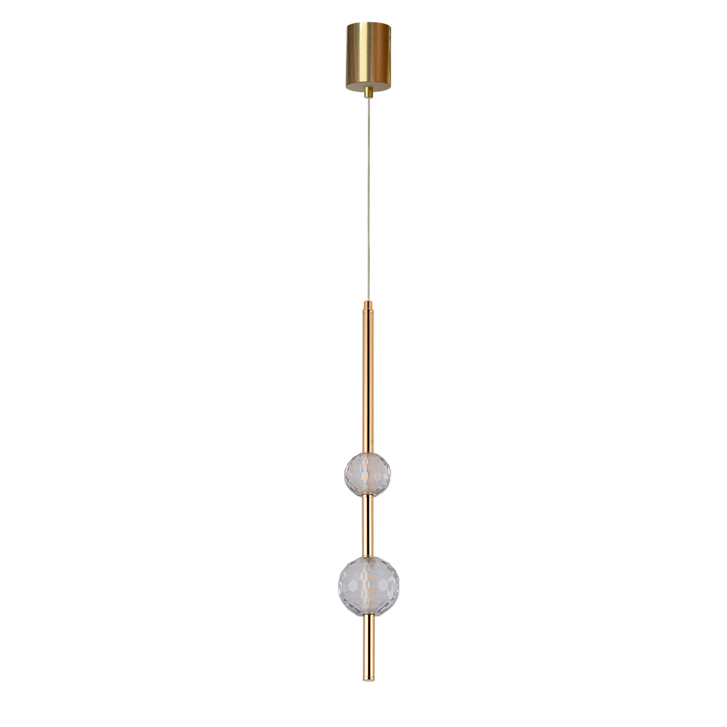 LED-HÄNGELEUCHTE 8/8/120 cm    - Goldfarben, Konventionell, Metall (8/8/120cm)