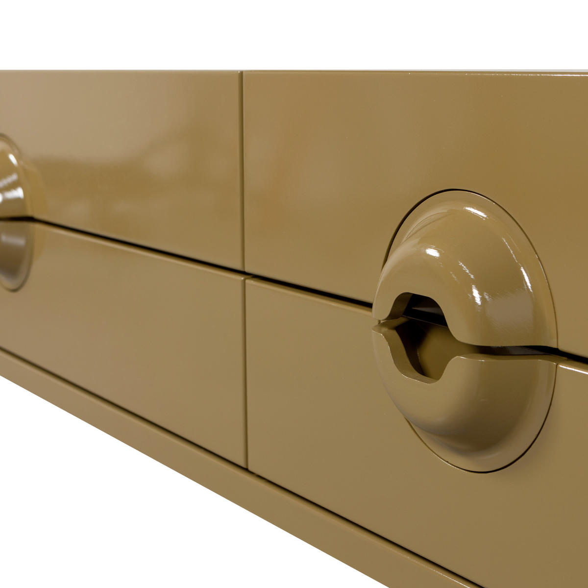 LOWBOARD Merge 160/57/44 cm 4 Schublade(n)  - Honig, Design, Holz (160/57/44cm) - Livetastic