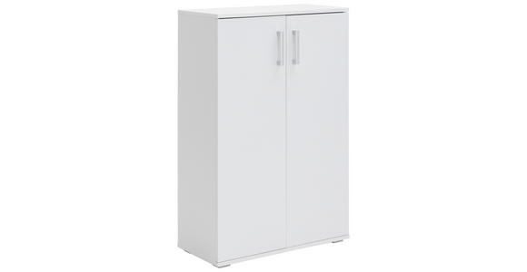 SCHUHSCHRANK in 70/106/33,4 cm - Alufarben/Weiß, KONVENTIONELL, Holzwerkstoff/Kunststoff (70/106/33,4cm) - Xora