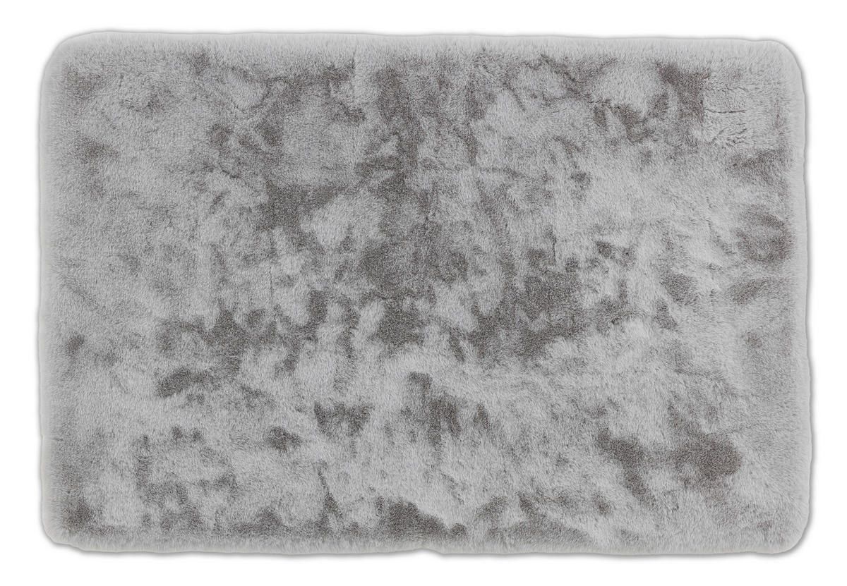 BADTEPPICH Silberfarben 60/90 cm  - Silberfarben, Basics, Textil (60/90cm) - Schöner Wohnen