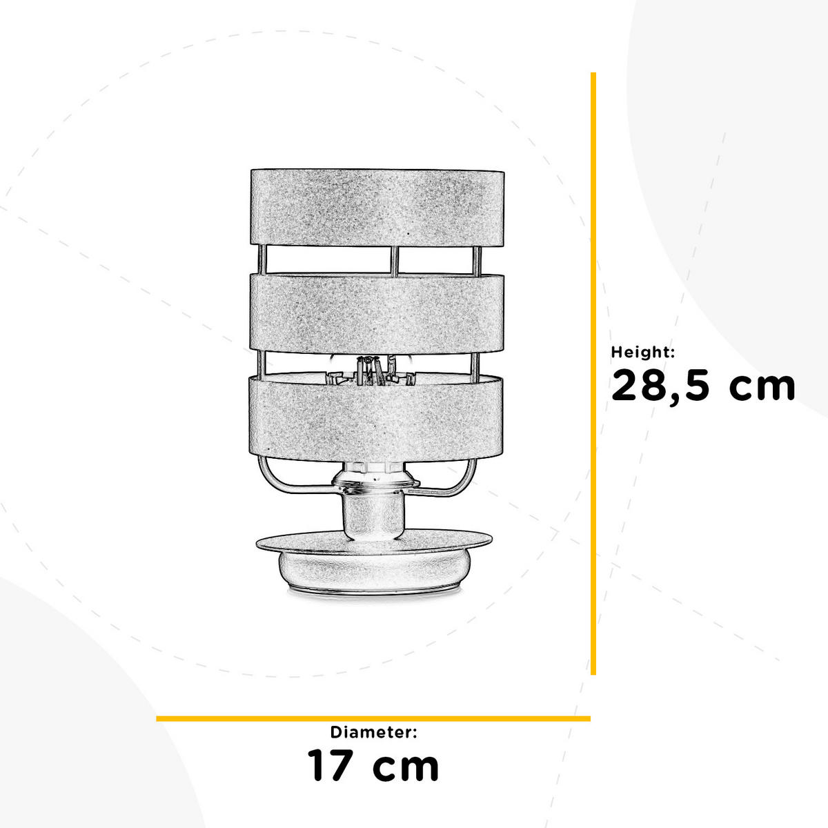 LAMPA NA NOČNÍ STOLEK, E27, 17/28.5 cm  - zelená, Design, kov (17/28.5cm)