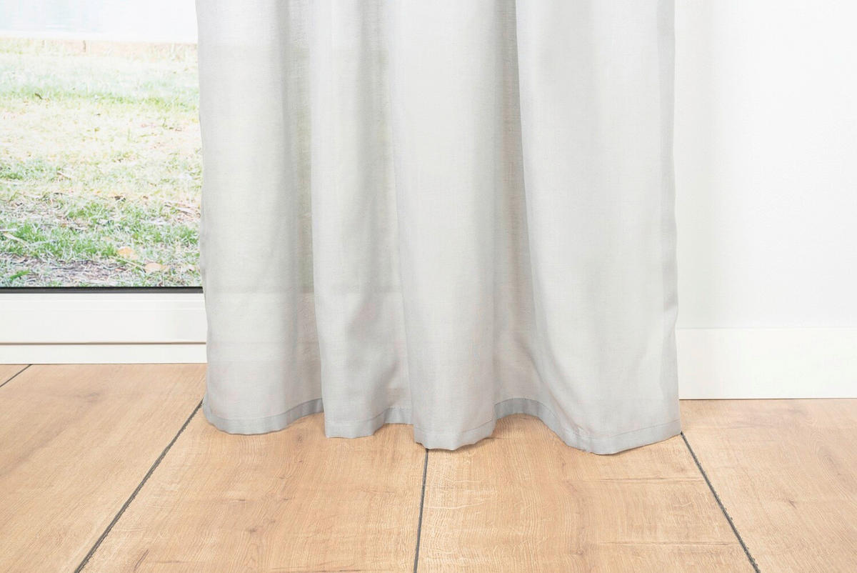 ÖSENSCHAL halbtransparent 135/245 cm   - Grau, Basics, Textil (135/245cm)