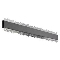 LED-WANDLEUCHTE STALAGMITA 48/8/4 cm  - Klar/Schwarz, Design, Kunststoff/Metall (48/8/4cm) - Globo