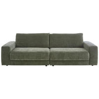 BIGSOFA in Chenille, Jacquard Dunkelgrün  - Dunkelgrün/Schwarz, Design, Kunststoff/Textil (270/83/125cm) - Niels Andersson