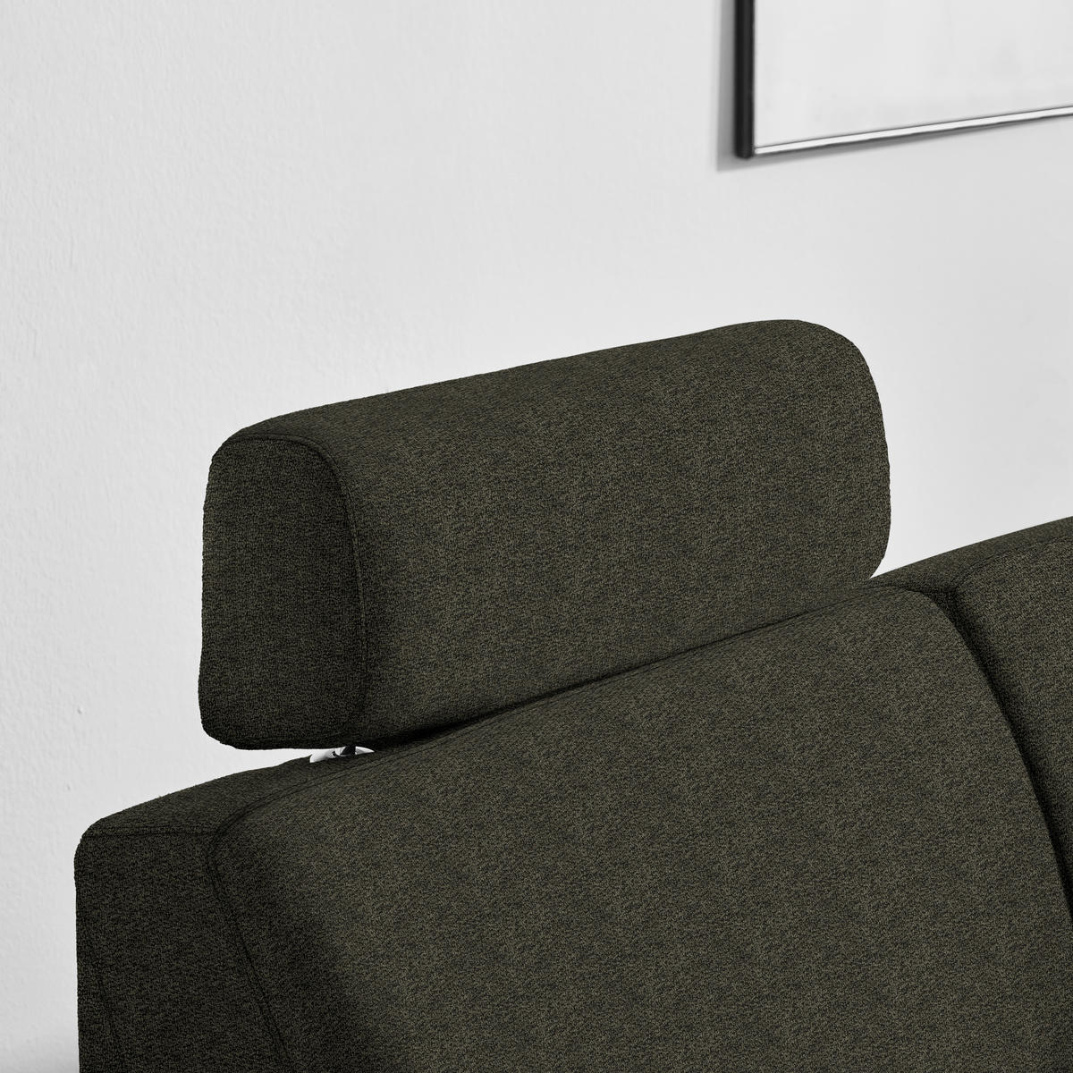 ECKSOFA in Webstoff Dunkelgrün  - Dunkelgrün/Schwarz, Konventionell, Kunststoff/Textil (224/165cm) - Xora