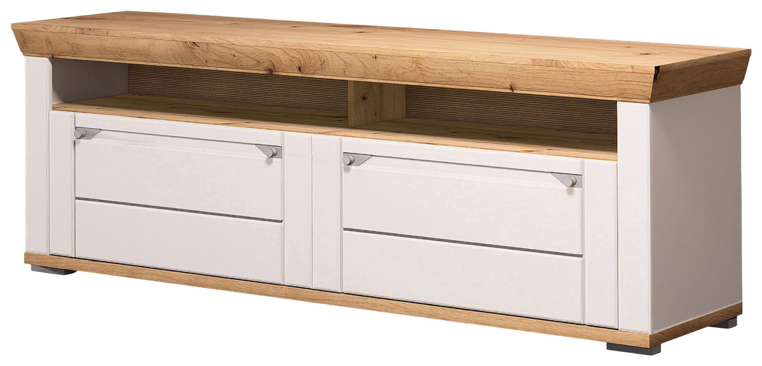 LOWBOARD Kaschmir, Eiche Artisan  165/61/53 cm  - Kaschmir/Eiche Artisan, ROMANTIK / LANDHAUS, Holzwerkstoff/Kunststoff (165/61/53cm) - Landscape