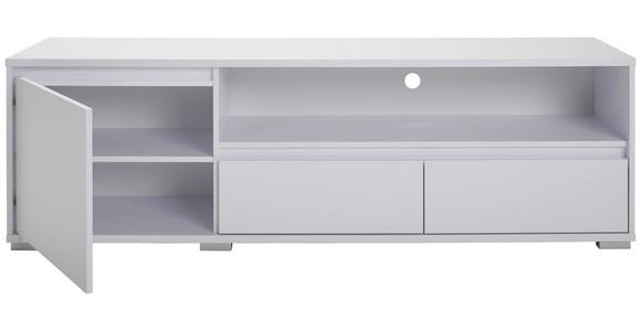 LOWBOARD in 180/55/48 cm - Chromfarben/Weiß, Design, Holzwerkstoff/Kunststoff (180/55/48cm) - Carryhome